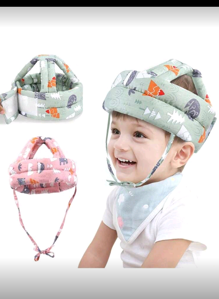 1 قطعة متوسادة لحماية رأس الطفل من السقوط، وسادة الحماية الرأسية لفصل الصيف لحماية الطفل من الارتطام أثناء التعلم على المشي، قبعة للأطفال الرضع في جميع الفصول